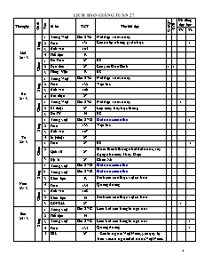 Giáo án Lớp 5 - VNEN - Tuần 27