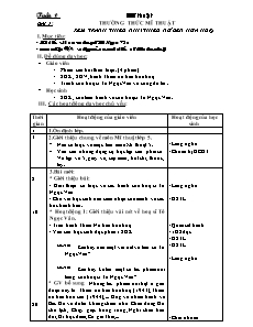 Giáo án Mĩ thuật lớp 5 - Học kì 1