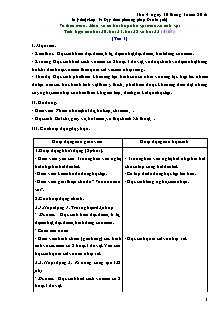 Giáo án Mỹ thuật - Lớp 5 ( Dạy theo phương pháp Đan Mạch) - Vẽ theo mẫu: Mẫu vẽ có hai hoặc ba vật mẫu, vẽ tĩnh vật