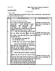 Giáo án soạn Tuần 26 - Lớp 5