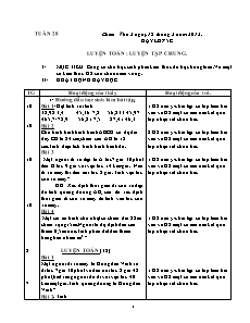 Giáo án soạn Tuần 28 - Lớp 5