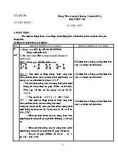 Giáo án soạn Tuần 30 - Lớp 5