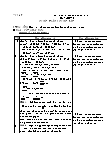 Giáo án soạn Tuần 31 - Lớp 5