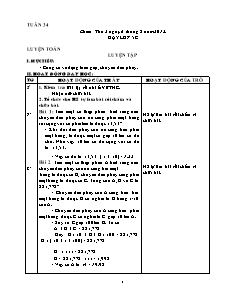 Giáo án soạn Tuần 34 - Lớp 5