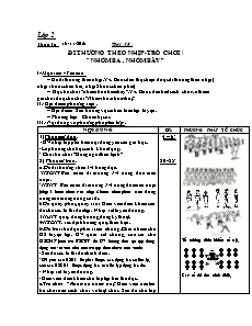 Giáo án Thể dục 2 - Bài 23: Đi thường theo nhịp-Trò chơi: “nhóm ba , nhóm bảy”