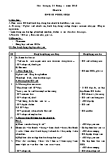 Giáo án Tuần 21 - Lớp 3