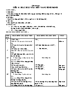 Giáo án Âm nhạc 5 - Tiết 2 - Học hát bài: Reo vang bình minh