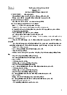 Giáo án các môn Tuần 1 - Lớp 5