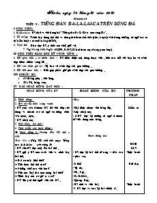 Giáo án Chính tả 5 - Tiết 9 - Tiếng đàn Ba-La-lai-ca trên sông Đà