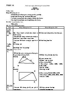 Giáo án dạy Tuần 10 - Lớp 4