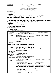 Giáo án dạy Tuần 11 - Lớp 4