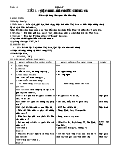 Giáo án Địa lí 5 - Tiết 1 - Việt Nam - Đất nước chúng ta