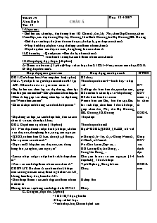 Giáo án Địa lý 5 - Học kì 2