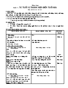 Giáo án Khoa học 5 - Tuần 4 - Tiết 7, 8