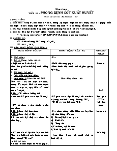 Giáo án Khoa học 5 - Tuần 7 - Tiết 13, 14