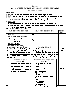 Giáo án Khoa học 5 - Tuần 9 - Tiết 17, 18