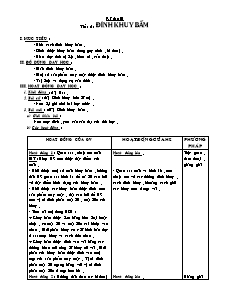 Giáo án Kĩ thuật 5 - Tiết 6 - Đính khuy bấm