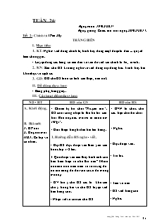 Giáo án Lớp 4 - Buổi chiều - Tuần 26 - GV: Vương Quốc Cường