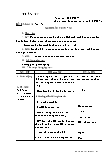 Giáo án Lớp 4 - Buổi chiều - Tuần 31 - GV: Vương Quốc Cường