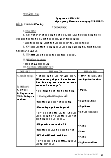 Giáo án Lớp 4 - Buổi chiều - Tuần 34 - GV: Vương Quốc Cường