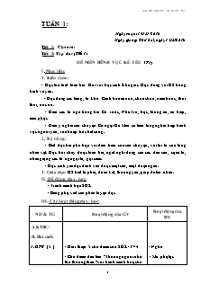 Giáo án Lớp 4 - Buổi sáng - Tuần 1 - GV: Vương Quốc Cường