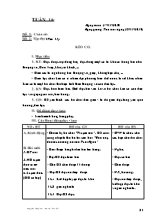 Giáo án Lớp 4 - Buổi sáng - Tuần 16 - GV: Vương Quốc Cường