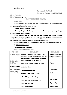 Giáo án Lớp 4 - Buổi sáng - Tuần 17 - GV: Vương Quốc Cường