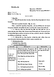 Giáo án Lớp 4 - Buổi sáng - Tuần 26 - GV: Vương Quốc Cường