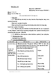 Giáo án Lớp 4 - Buổi sáng - Tuần 27 - GV: Vương Quốc Cường