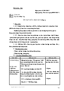 Giáo án Lớp 4 - Buổi sáng - Tuần 28 - GV: Vương Quốc Cường