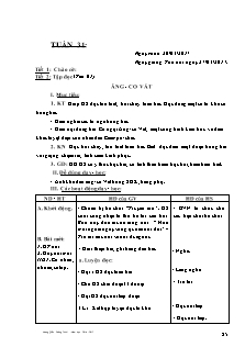Giáo án Lớp 4 - Buổi sáng - Tuần 31 - GV: Vương Quốc Cường