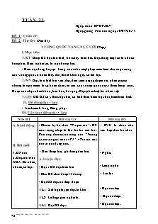 Giáo án Lớp 4 - Buổi sáng - Tuần 33 - GV: Vương Quốc Cường