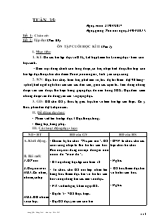 Giáo án Lớp 4 - Buổi sáng - Tuần 35 - GV: Vương Quốc Cường