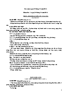 Giáo án Lớp 4 - Chiều thứ 5 - Tuần 5