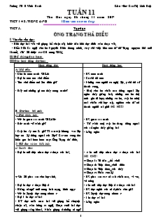 Giáo án Lớp 4 - Tuần 11 - Giáo viên: Cao Thị Linh Huệ - Trường TH B Vĩnh Hanh