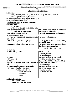 Giáo án Lớp 4 - Tuần 12 - Giáo viên: Vi Mạnh Cường - Trường Tiểu học Trung Nguyên