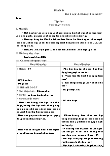 Giáo án Lớp 4 - Tuần 14 (Sáng + Chiều)