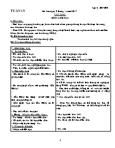 Giáo án Lớp 4 - Tuần 19 đến 28