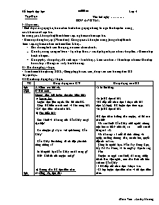 Giáo án Lớp 4 - Tuần 19 - Giáo viên: Lê Thị Hường