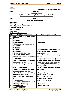 Giáo án Lớp 4 - Tuần 2 - Trường Tiểu học Minh Tân A