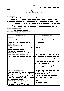 Giáo án Lớp 4 - Tuần 7 (Sáng + Chiều)