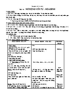 Giáo án Luyện từ và câu 5 - Tuần 5 - Tiết 9, 10