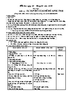 Giáo án Tập đọc 5 - Tuần 6 - Tiết 11, 12