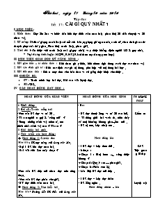 Giáo án Tập đọc 5 - Tuần 9 - Tiết 17, 18