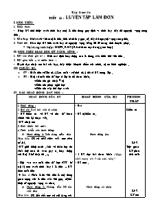 Giáo án Tập làm văn 5 - Tuần 6 - Tiết 11, 12