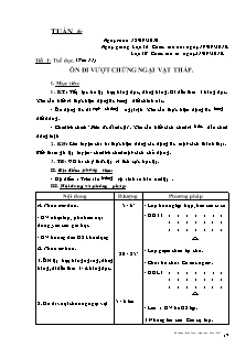 Giáo án Thể dục tiểu học - Tuần 6 - GV: Đỗ Thanh Bình