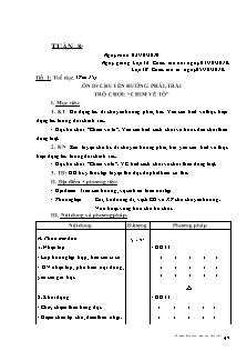 Giáo án Thể dục tiểu học - Tuần 8 - GV: Đỗ Thanh Bình