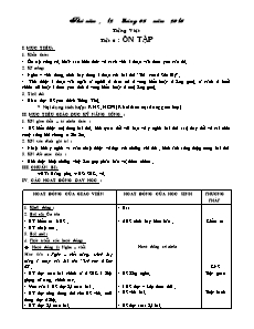 Giáo án Tiếng việt 5 - Tuần 35 - Tiết 6: Ôn tập