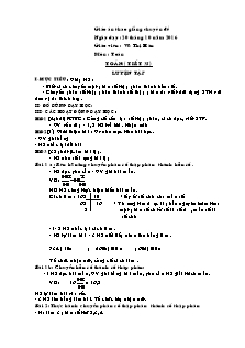 Giáo án Toán 5( tiết 35) - Luyện tập