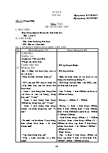 Giáo án tổng hợp Tuần 6 - Lớp 4